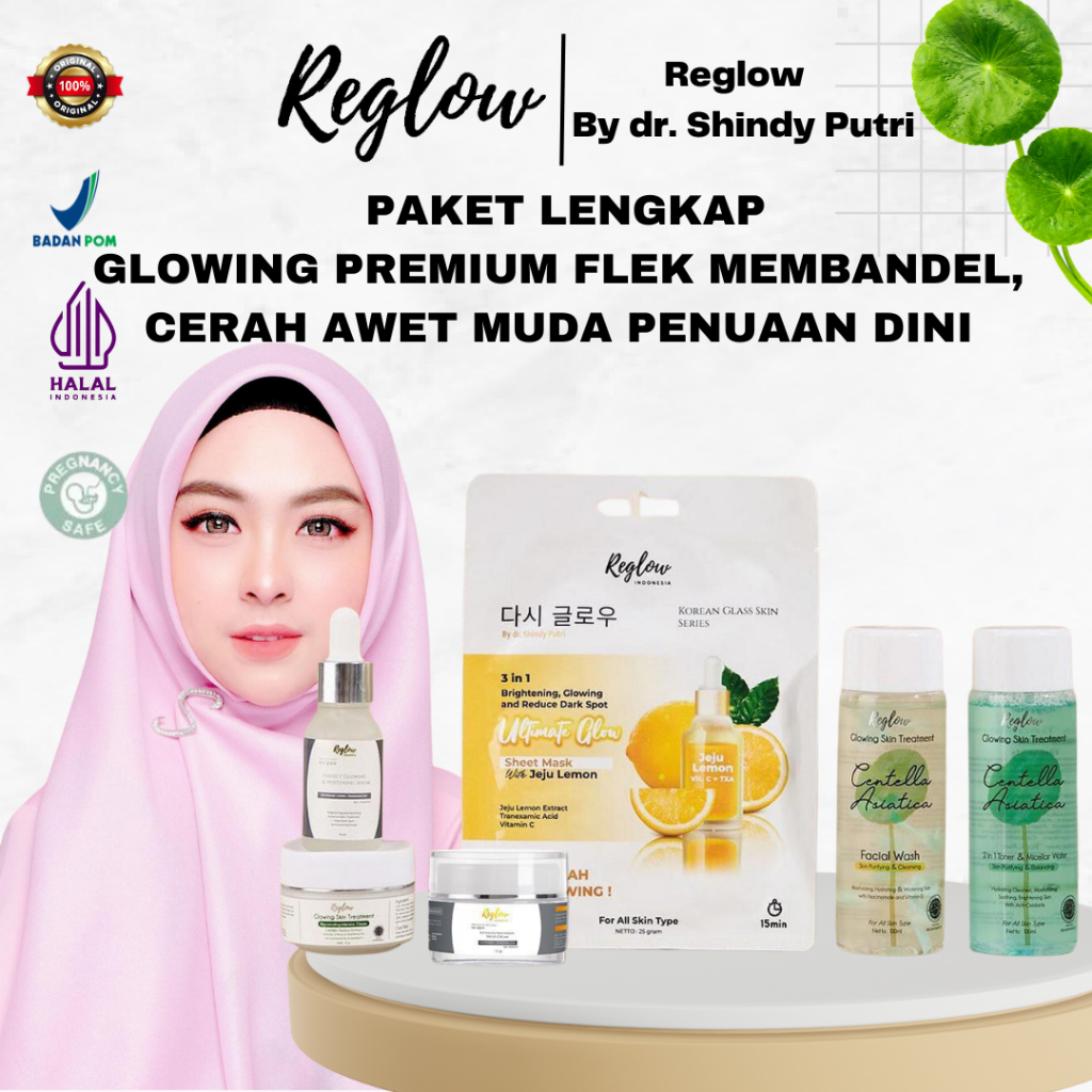 Jual Paket Lengkap Reglow Night Cream Dr Shindy Skincare Glowing