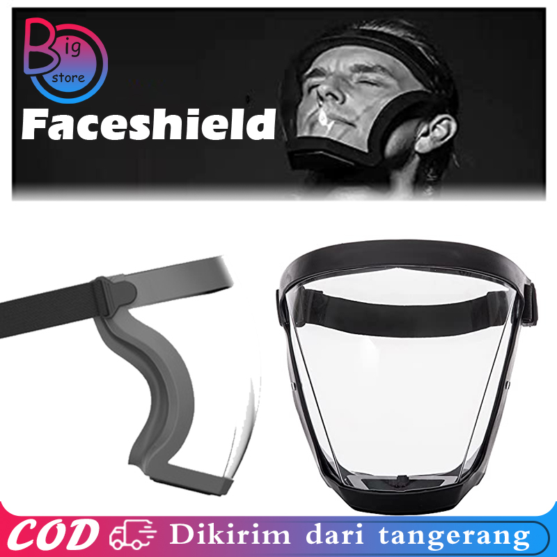 Jual Face Shield Akrilik Anti Fog Masker Kacamata Pelindung Wajah Face