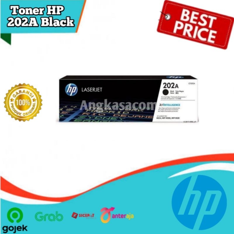 Jual Toner HP 202A Black Original LaserJet Cartridge CF500A Shopee