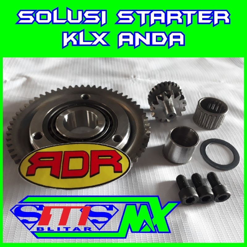 Jual Gigi Starter Set Oneway Klx Bore Up Gear Starter Klx Bore