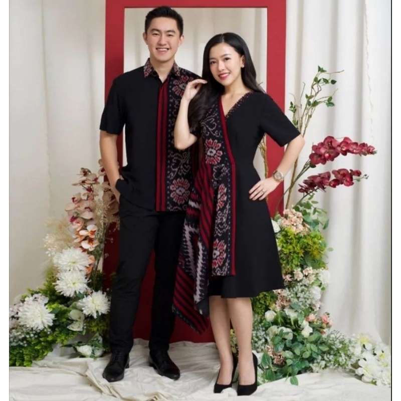 Jual COUPLE TENUN PASANGAN BAJU PREWEDDING KONDANGAN KEKINIAN Shopee