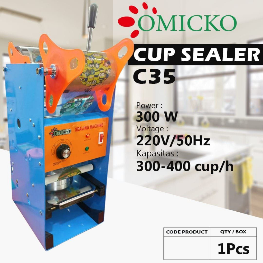 Jual Cup Sealer Omicko C35 Alat Press Gelas Plastik Shopee Indonesia