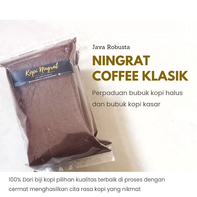 Jual Ningrat Coffee Java Robusta Dampit Classic 500gram Perpaduan