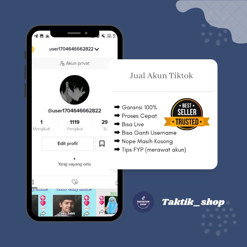 Jual Jual Akun Fyp Tiktok Beli Akun Tiktok Live Studio Tiktok Shop