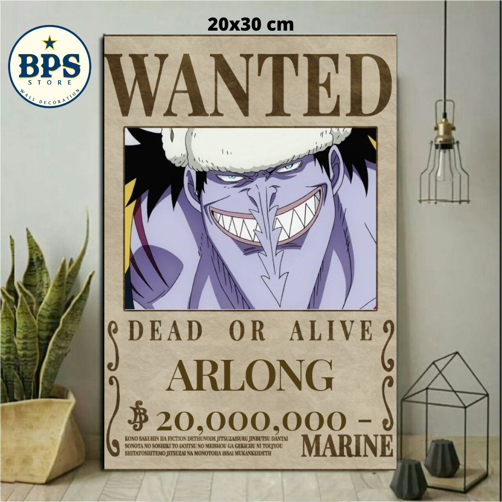 Jual Franky Poster Kayu One Piece Bounty Poster One Piece Hiasan