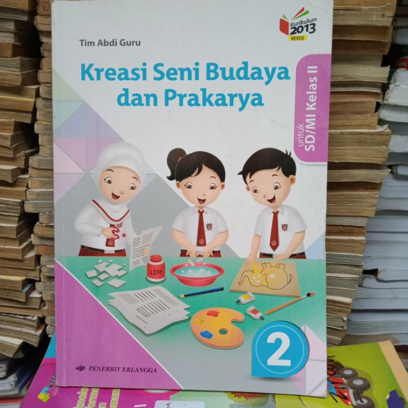 Jual Kreasi Seni Budaya Dan Prakarya Kelas Sd Erlangga Shopee Indonesia