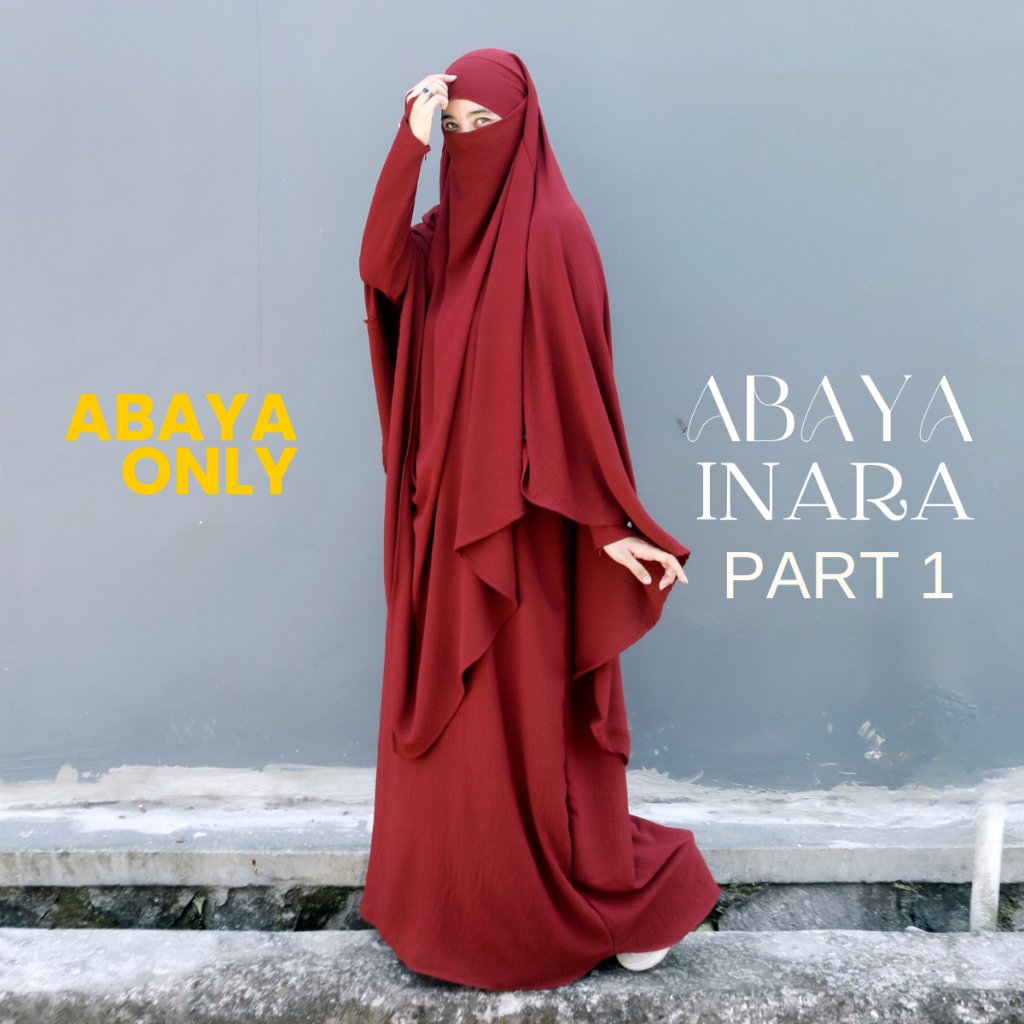 Jual Baju Gamis Abaya Inara Tanpa Khimar Turki Arab Dress Crinkle