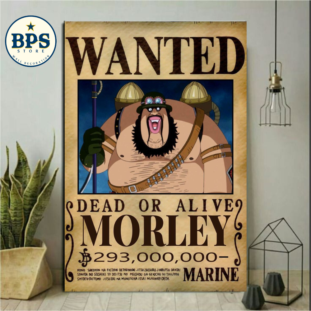 Jual Hiasan Dinding Poster Kayu One Piece Bounty Poster One Piece