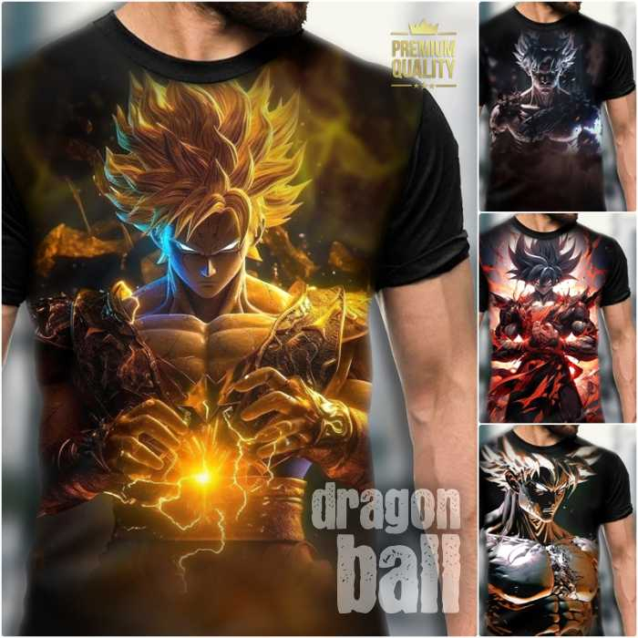 Jual Kaos Goku Dragon Ball Super Z Saiyan Heroes Baju Anime Kartun