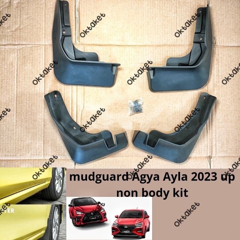 Jual Mudguard Karpet Lumpur Agya Ayla Non Body Kit Hitam