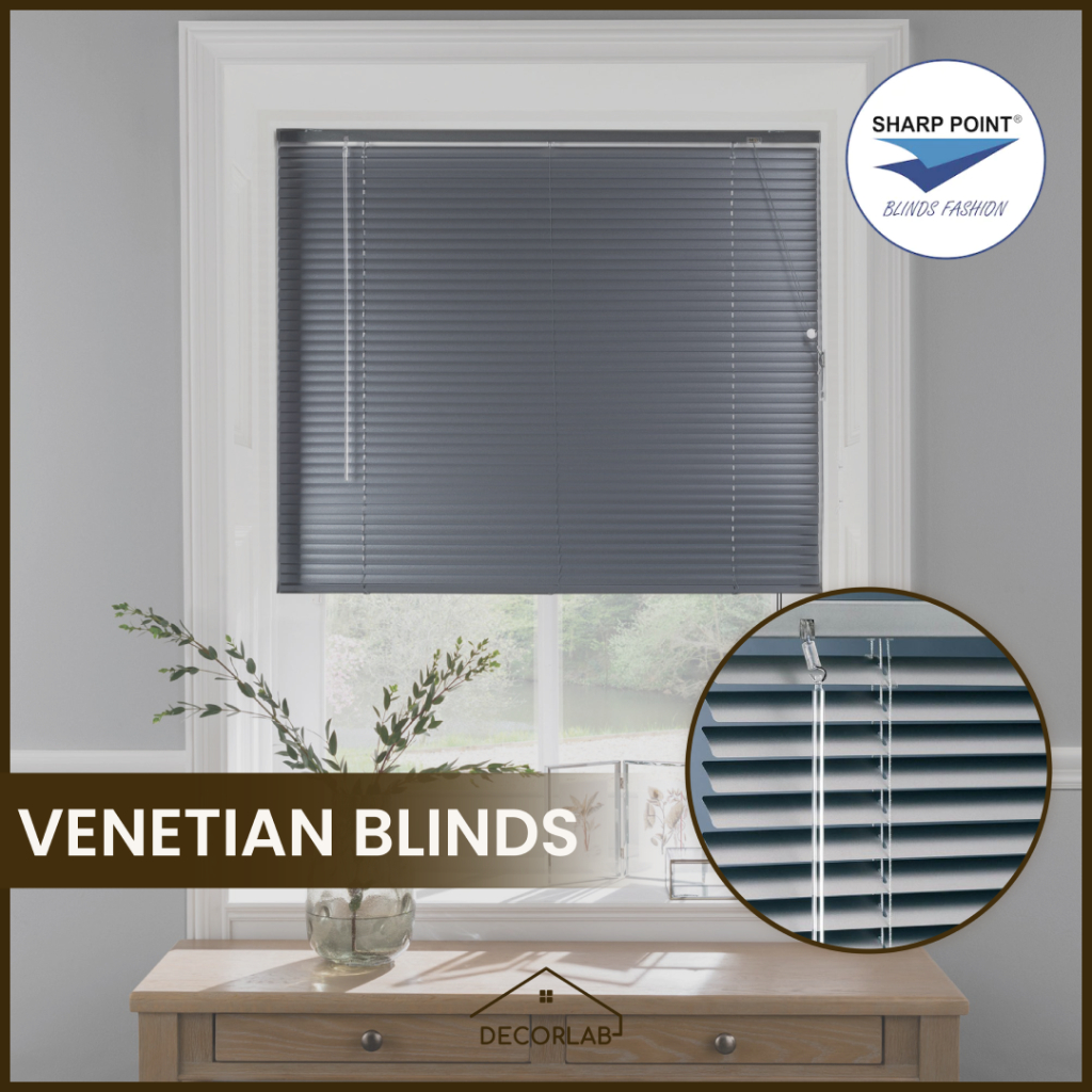 Jual Venetian Blind Tirai Gulung Krei Aluminium Horizontal Blinds