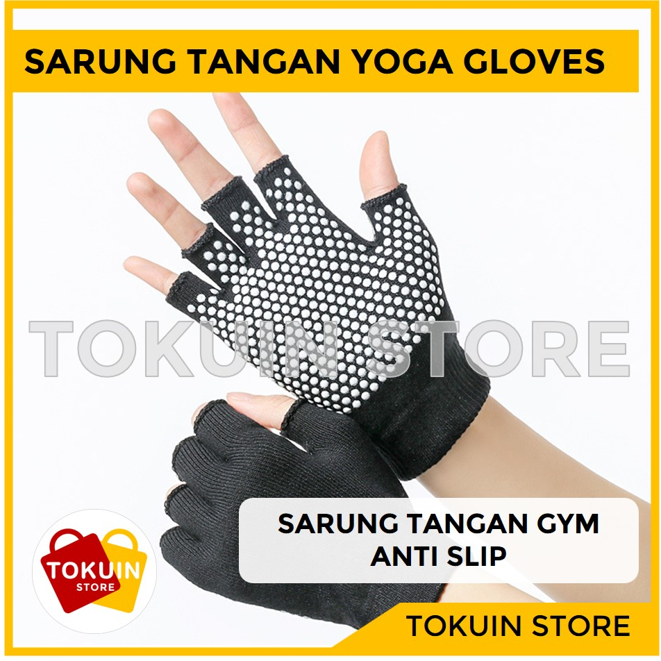 Jual Sarung Tangan Yoga Gym Senam Barre Pilates Olahraga Anti Slip