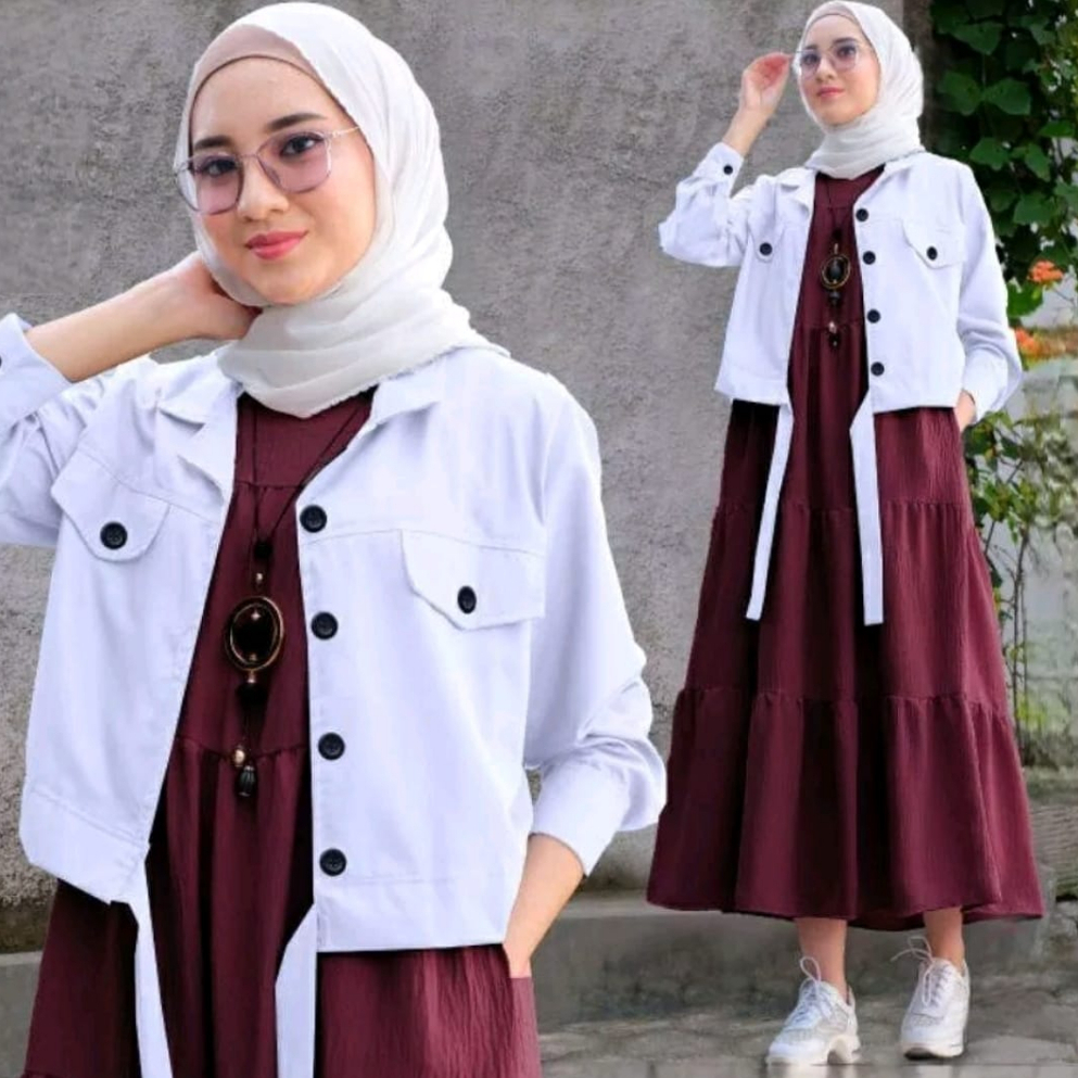 Jual Terlaris Valen Set Gamis Rompi In Terbaru Shopee Indonesia