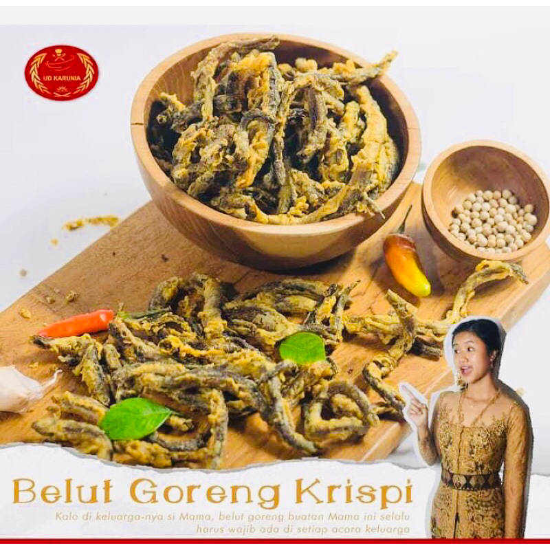 Jual Keripik Kerupuk Belut Tepung Crispy Bumbu Bali Sune Cekuh