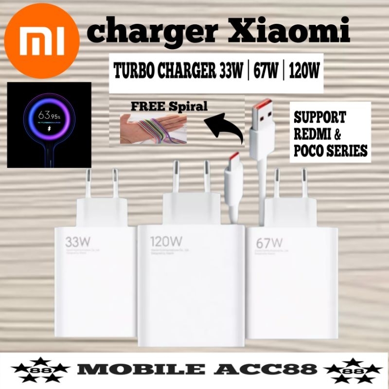 Jual Charger Xiaomi 67 Watt Xmi Turbo Charger Fast Charging Original