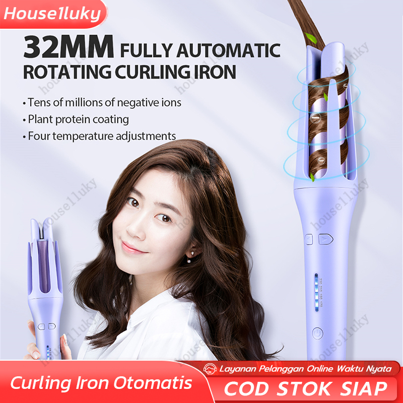 Jual Catokan Rambut Curly Otomatis Curling Iron 32 Mm Gelombang Besar