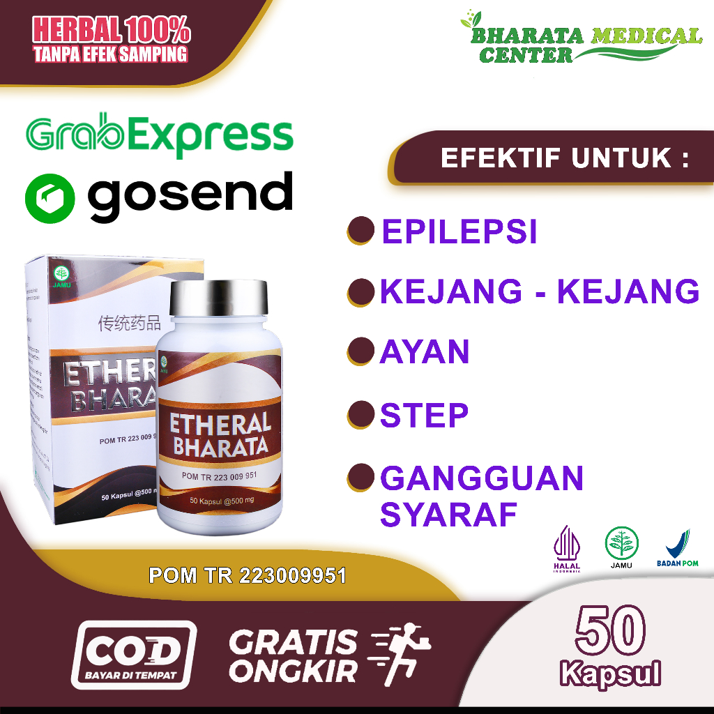 Jual Etheral Bharata Obat Epilepsi Ayan Paling Ampuh Kemasan Gram