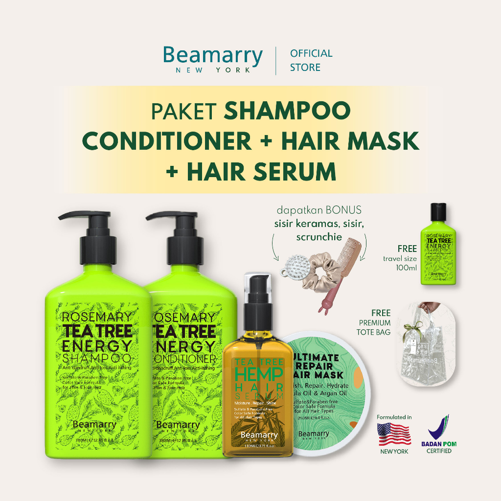 Jual Beamarry New York Paket Shampoo 380ml Conditioner 380ml