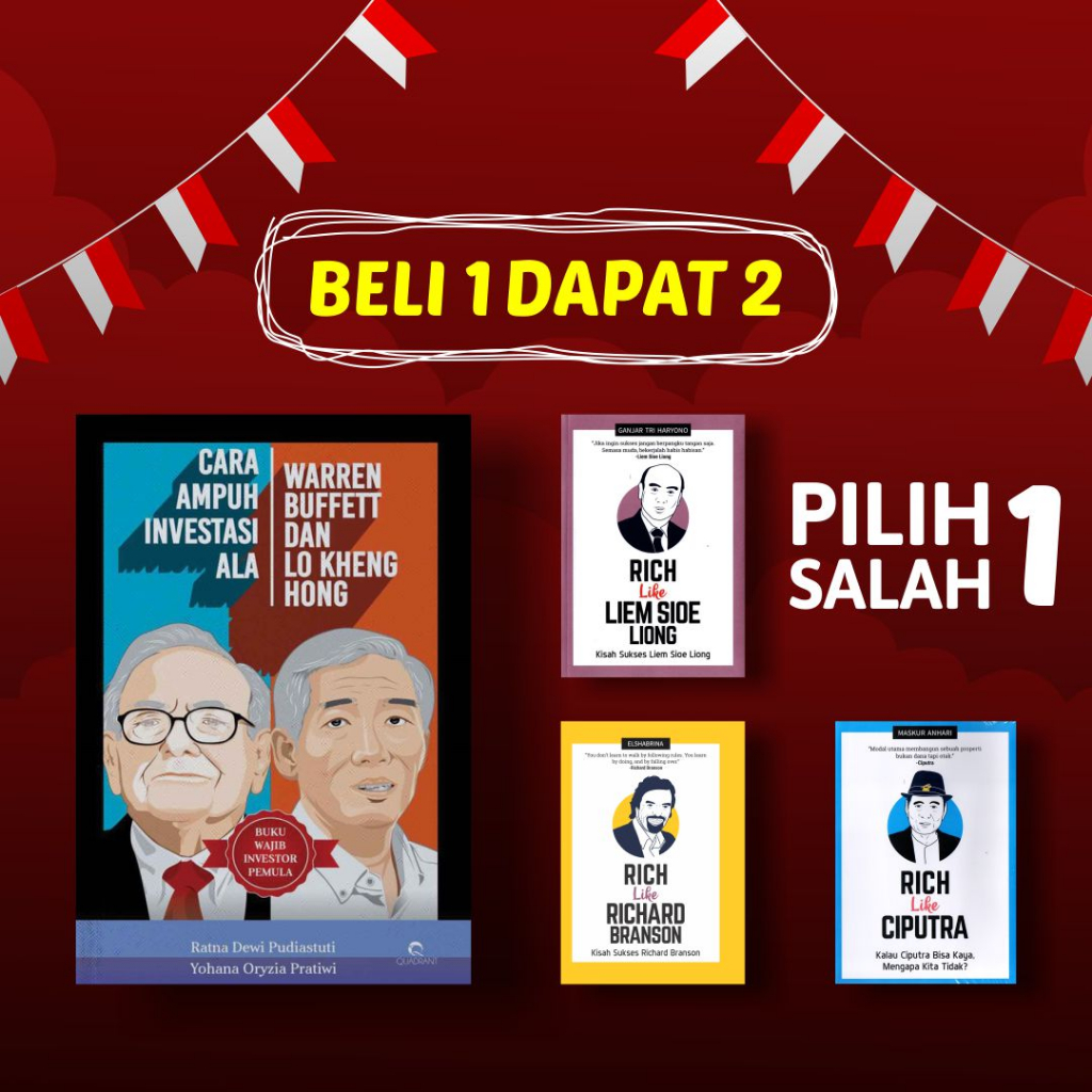 Jual Buku Cara Ampuh Investasi Ala Warren Buffett Dan Lo Kheng Hong