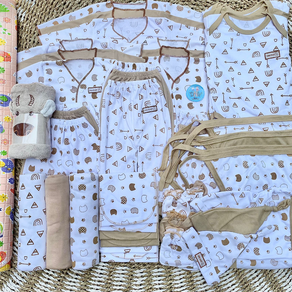 Jual 53 PCS Paket Hemat Komplit Baju Bayi Baru Lahir Paket Hemat Baby