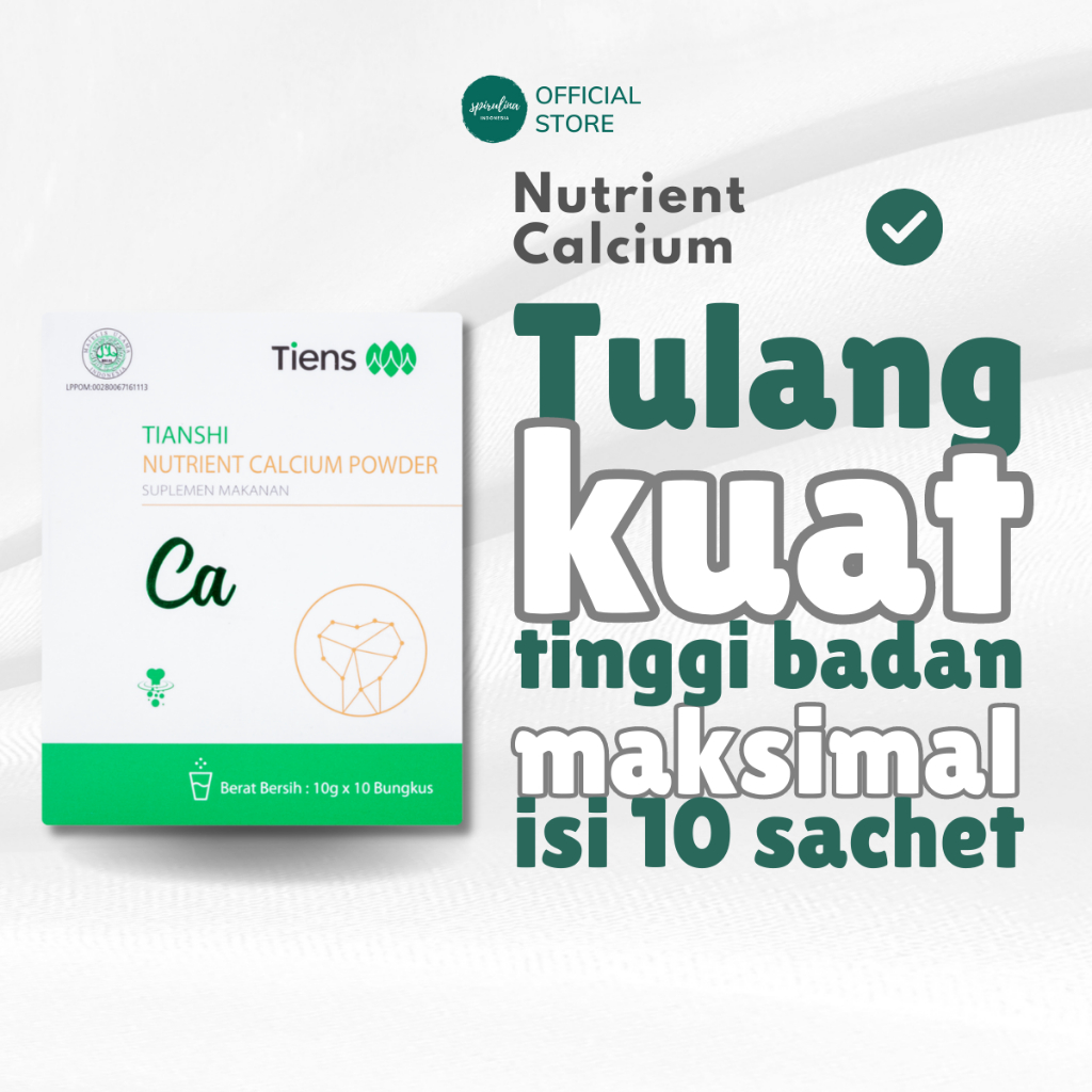 Jual Nutrient Calcium Powder Isi Sachet Box Tiens Susu Kalsium