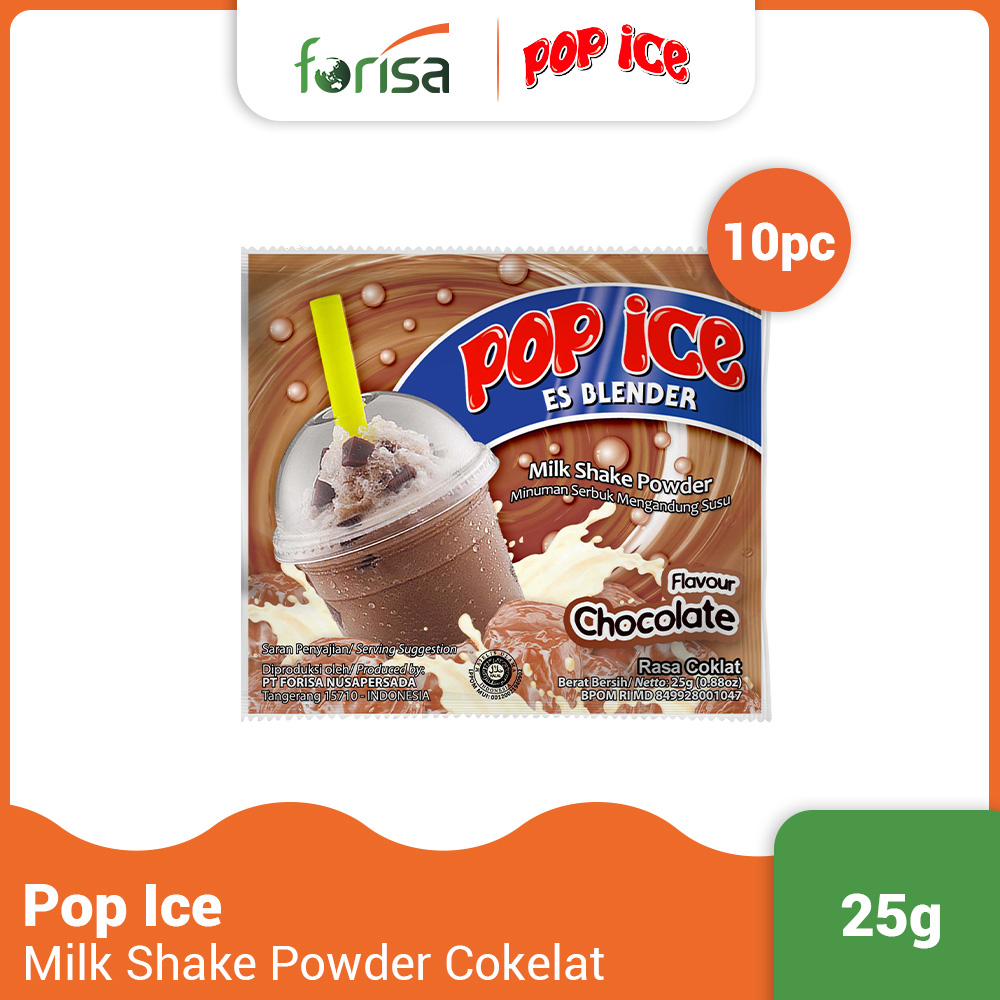 Jual Pop Ice Milk Shake Powder Cokelat Renceng X Gr Shopee