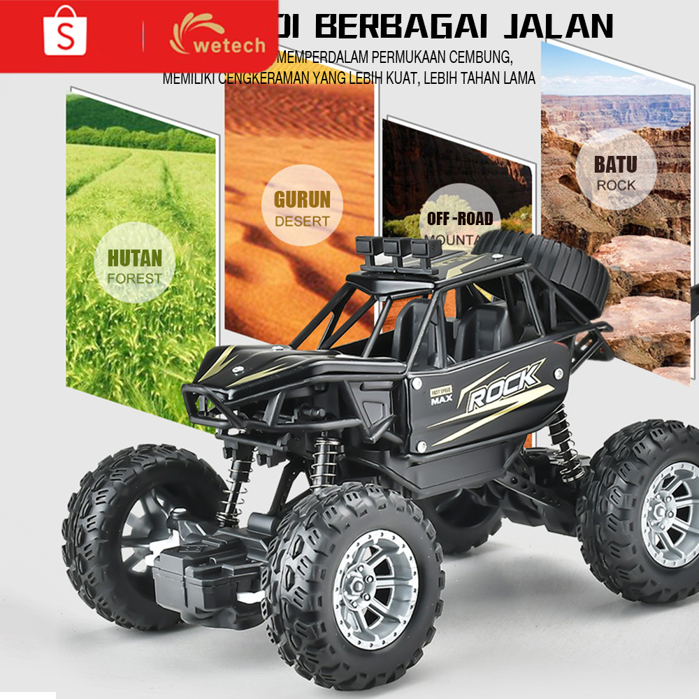 Jual Wetech Mainan Mobil Remote Control Offroad Alloy Climbing Car Rc