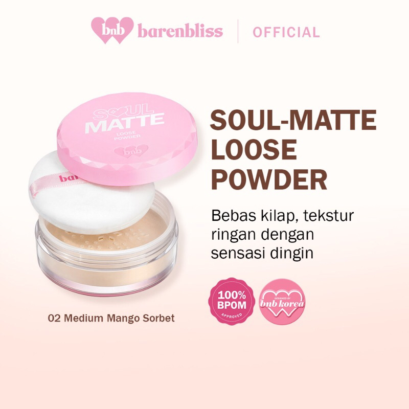 Jual BNB Barenbliss Soul Matte Loose Powder Korea Bedak Tabur Shopee