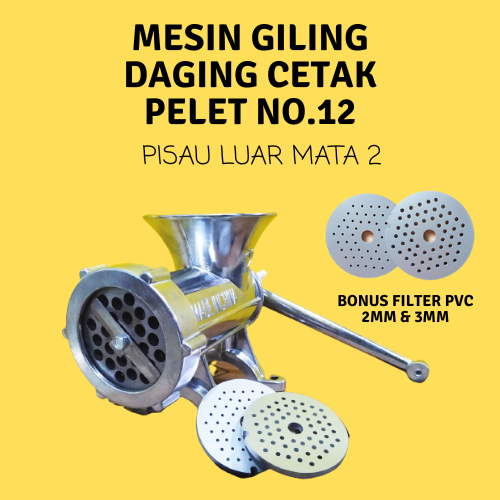 Jual Mesin Cetak Pelet No 12 Dengan Pisau Luar Mata 2 Mesin Pembuat