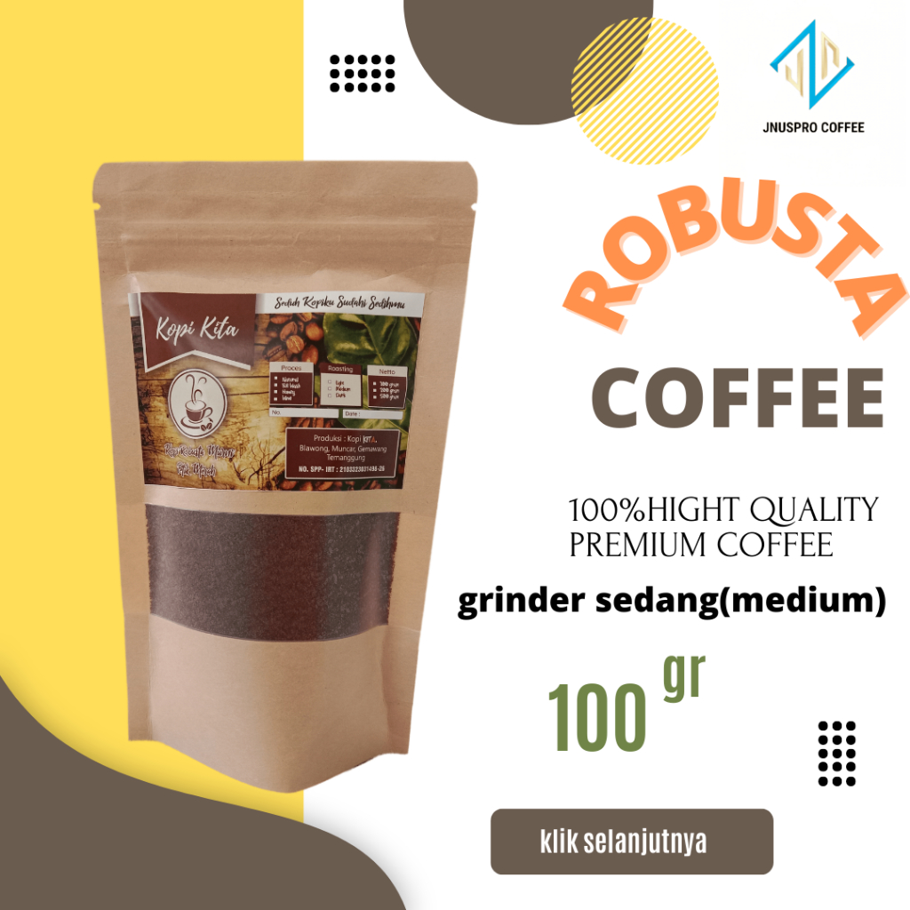 Jual Kopi Robusta Grinder Sedang Omni Roast Kualitas Premium Gram