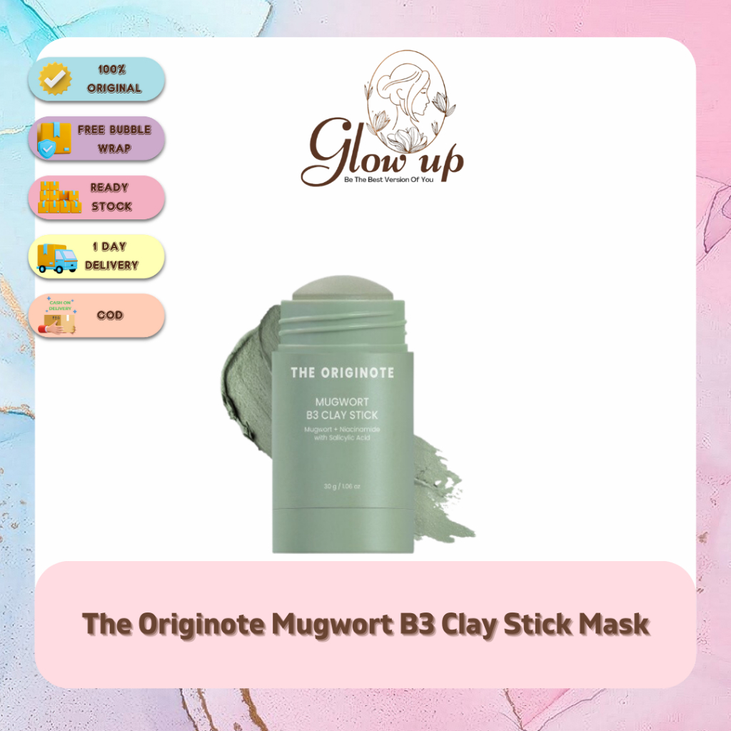 Jual GLOWUP The Originote Mugwort B3 Clay Stick Mask Masker Wajah