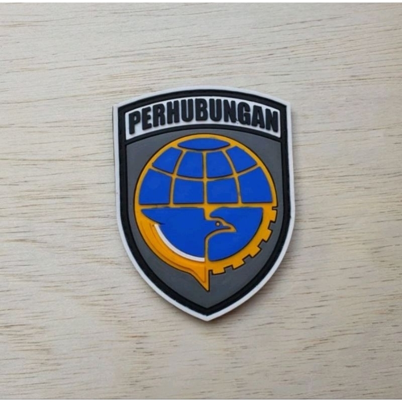 Jual Emblem Rubber Patch Logo Dinas PERHUBUNGAN Untuk Tempelan Topi