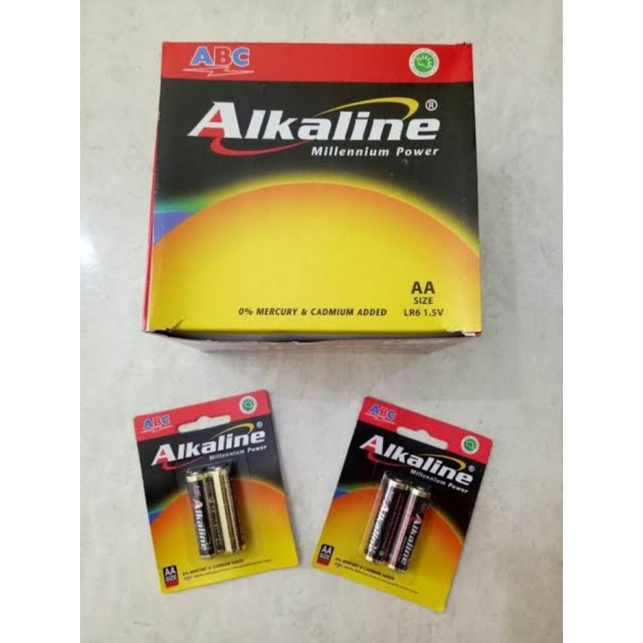 Jual Baterai Alkaline A2 AA ASLI Isi 2 Batere Alkaline AA A2 ORI Isi 2