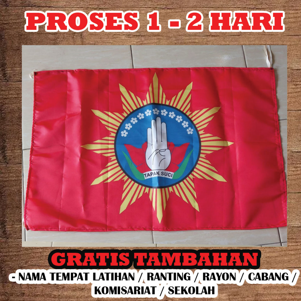 Jual Bendera Tapak Suci Mini Flag Hand Flag Pencak Silat Shopee