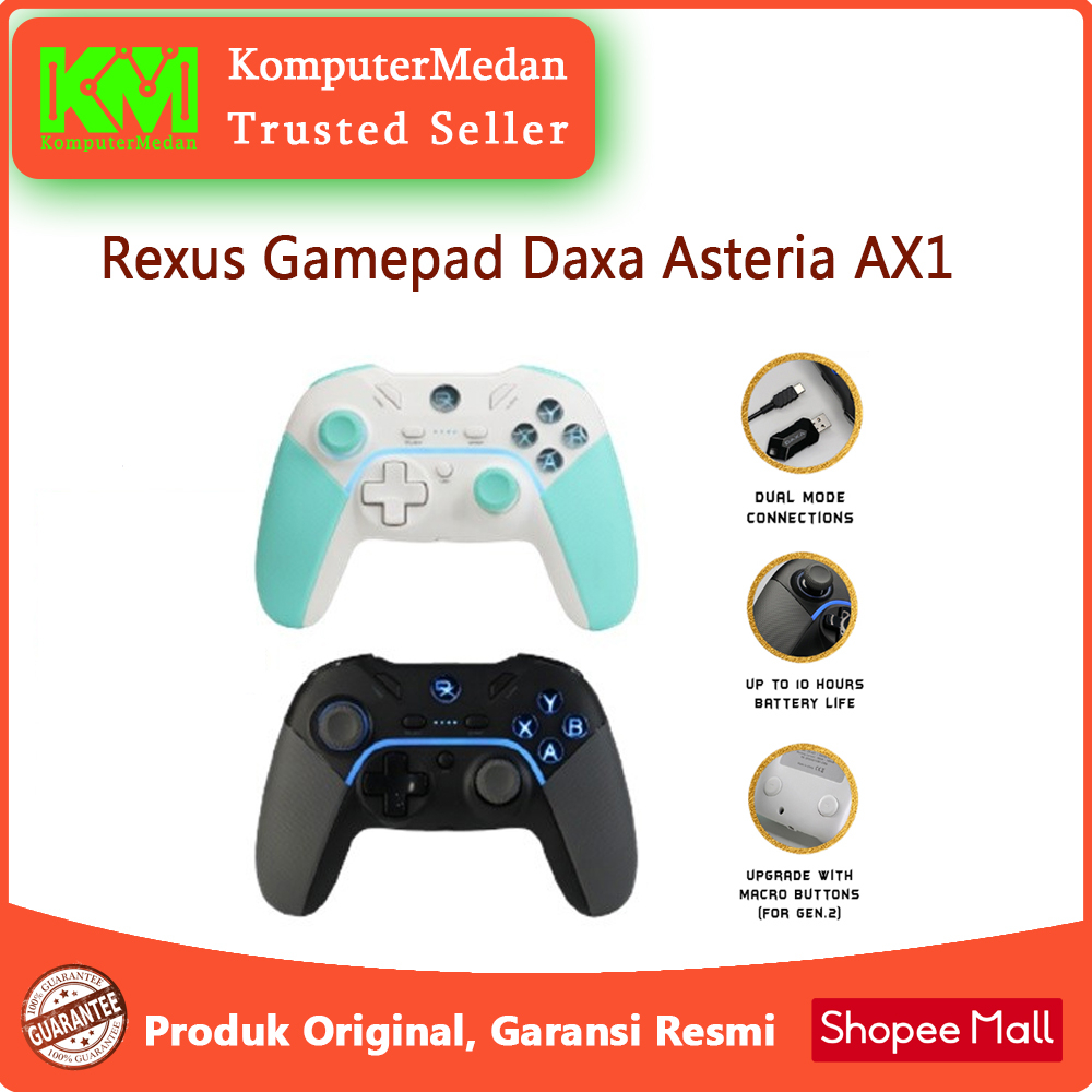 Jual Rexus GAMEPAD DAXA WIRELESS ASTERIA AX1 Shopee Indonesia