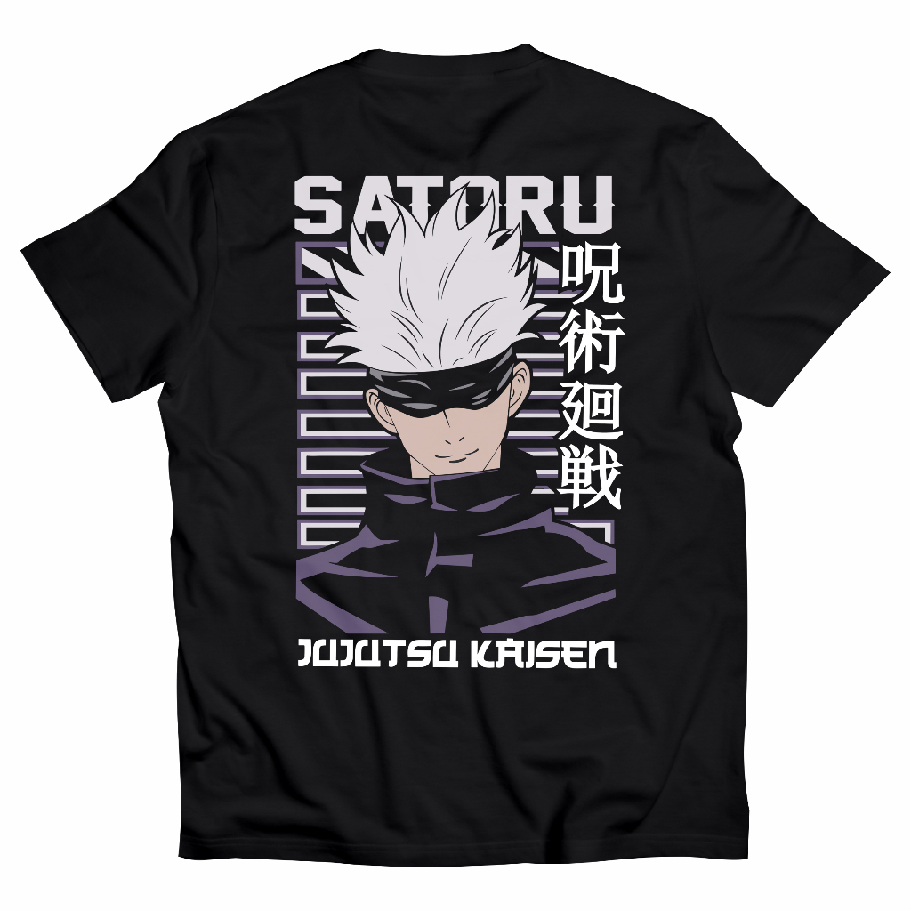 Jual GOJO SATORU JUJUTSU KAISEN 010JK T Shirt Anime Kaos Anime