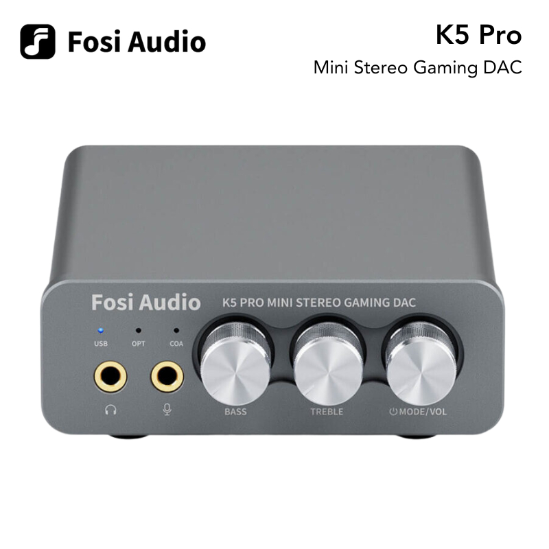 Jual Fosi Audio K Pro Usb Gaming Dac With Microphone Headphone