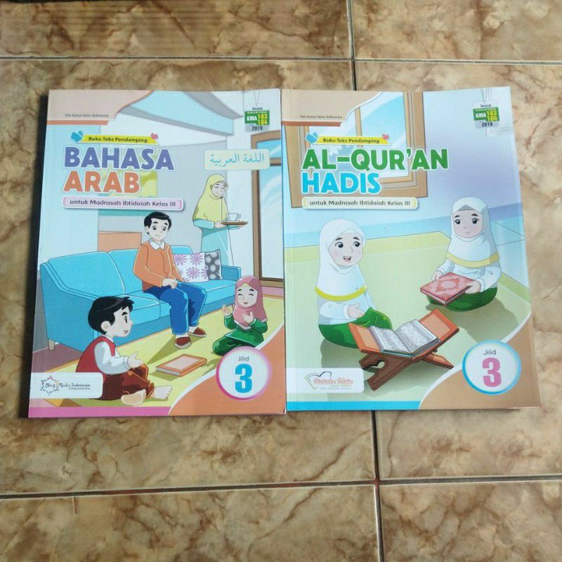 Jual Buku Bahasa Arab Al Quran Hadis Kelas 3 Mi KMA 183 184 Penerbit