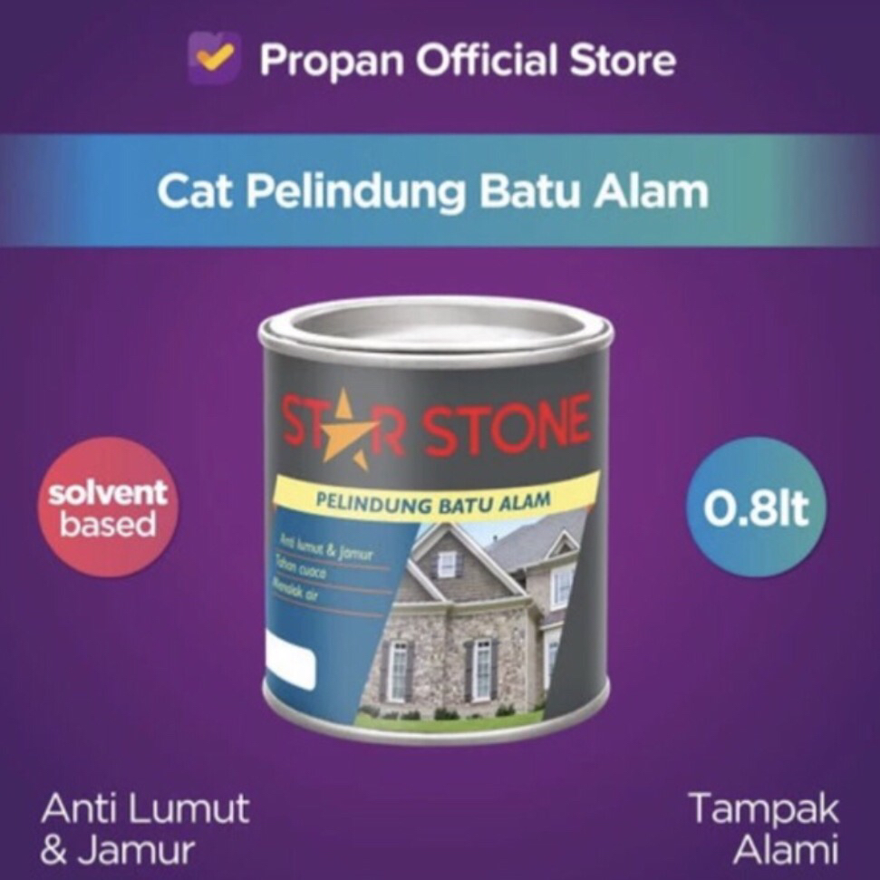 Jual CAT BATU ALAM STAR STONE PROPAN 1 L Shopee Indonesia