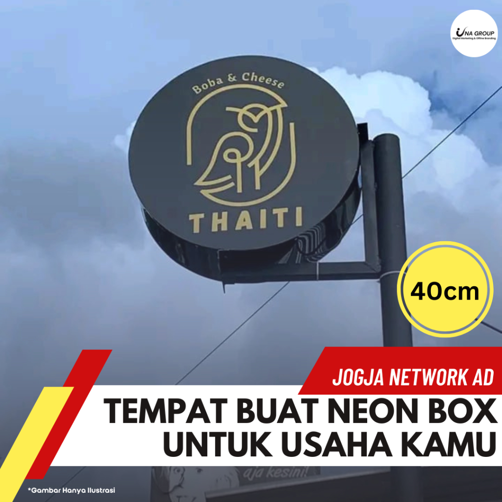 Jual Neon Box Akrilik Bulat Cm Sisi Neon Box Akrilik Neon Box