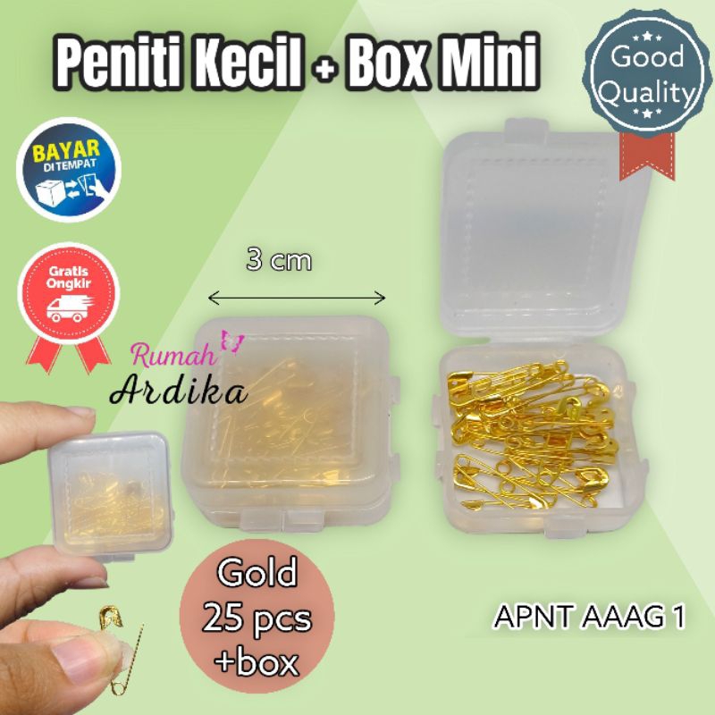 Jual Peniti Kecil Cm Per Box Isi Peniti Mini Peniti Hijab Apnt