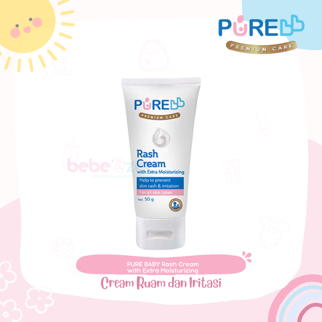 Jual Pure BB Baby Rash Cream 50gr Krim Ruam Iritasi Shopee Indonesia