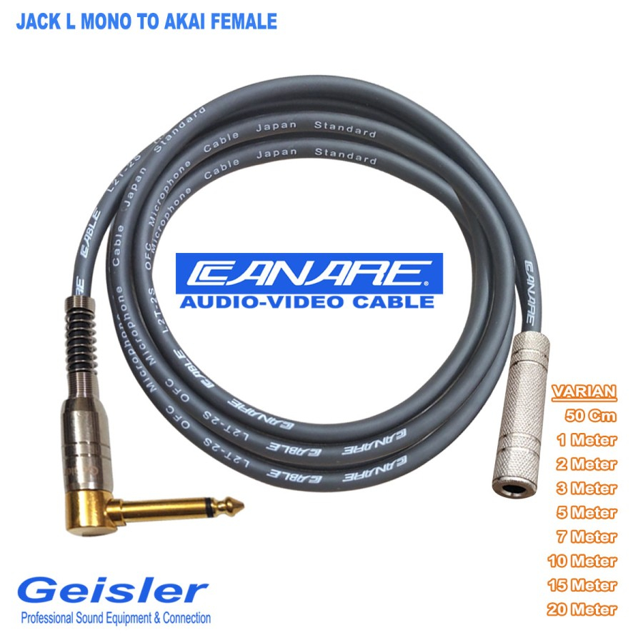 Jual Juan Kabel Audio Profesional Jack Akai L To Akai Female Geisler