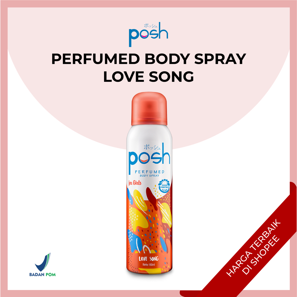 Jual Posh Body Spray 150ml Men Girls Perfumed Pria Wanita Body Spray