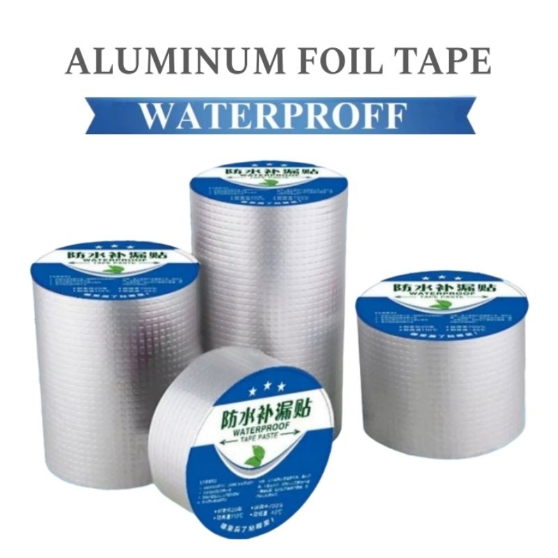 Jual Lem Anti Bocor Lakban Aluminium Foil Tape Waterproof Perekat Super