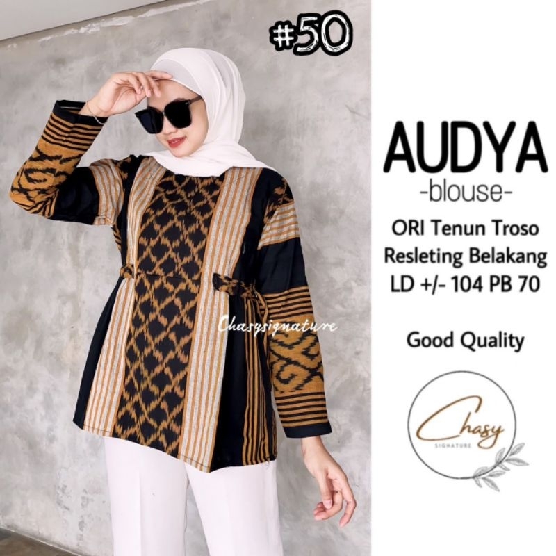 Jual Blouse Batik Wanita Ori Tenun Troso Audya 50 By Chasy Signature