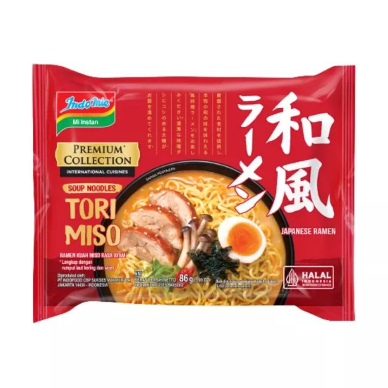 Jual Indomie Goreng Kuah Premium Edisi Japanese Ramen Tori Miso