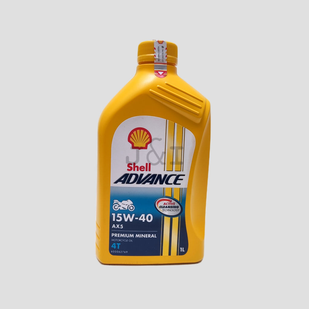 Jual Oli Shell Advance AX5 15W 40 API SL JASO MA2 1 Liter Shopee