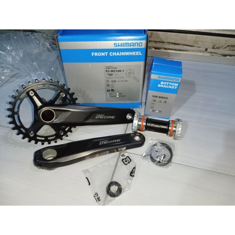 Jual Crank Shimano Deore M 5100 32 T Komplit Bottom Bracket Shopee