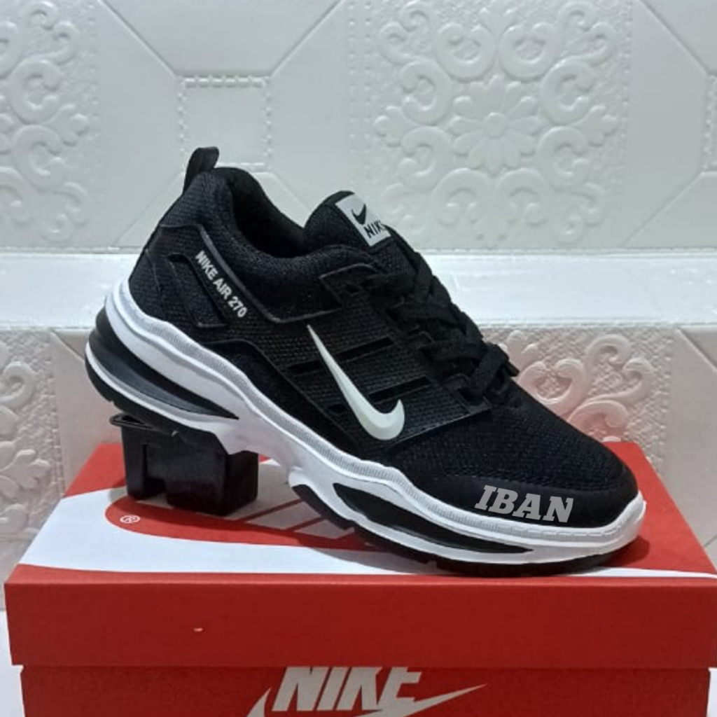 Jual PROMO COD Sepatu Sneakers Pria Hitam Putih Sepatu Sekolah